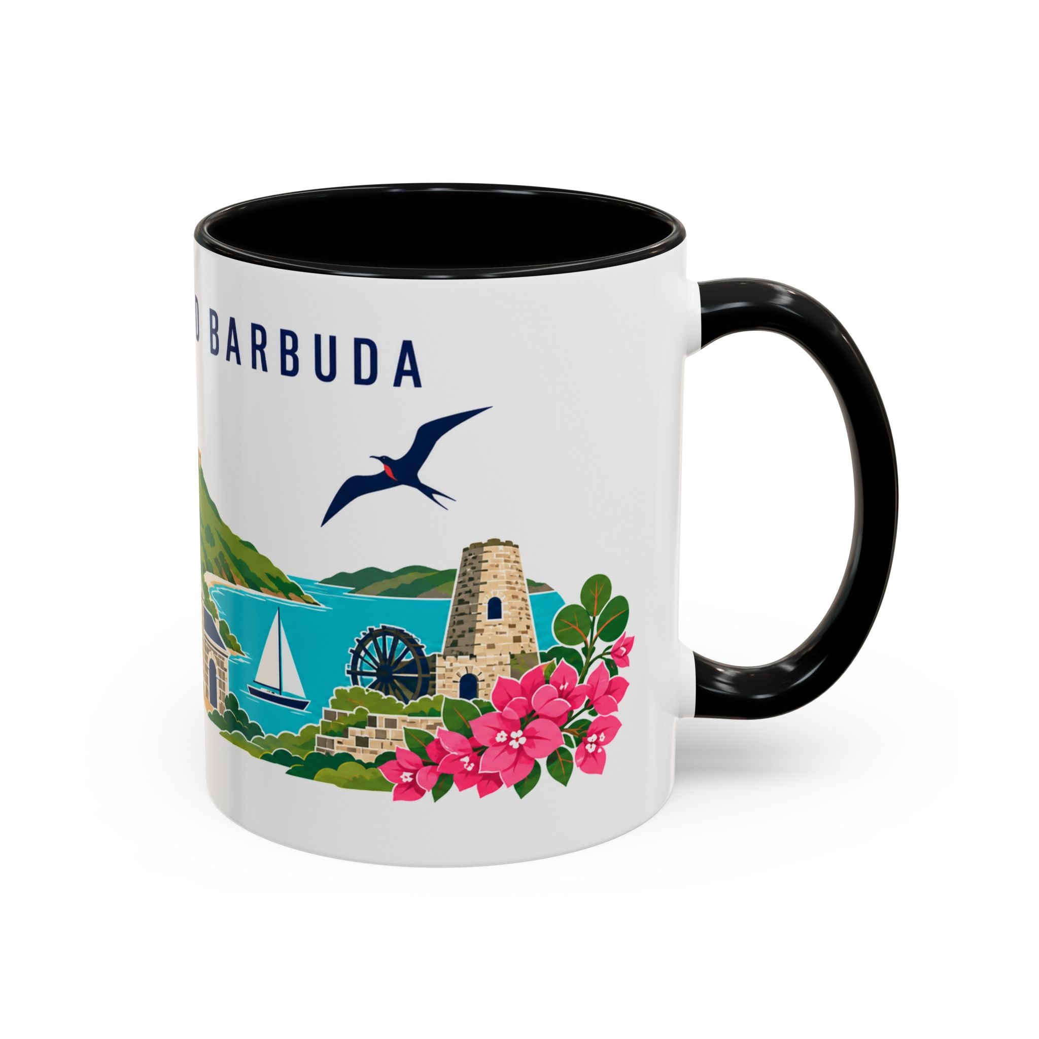 Antigua and Barbuda Coffee Mug | Travel Souvenir Accent Mug | Country Gift Ceramic Cup 11oz 15oz