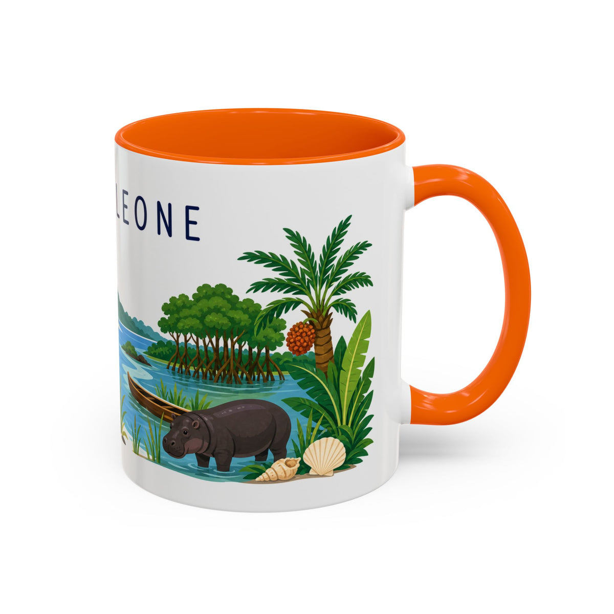 Sierra Leone Coffee Mug | Travel Souvenir Accent Mug | Country Gift Ceramic Cup 11oz 15oz
