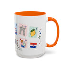 Dubrovnik Coffee Mug | Postage Stamp Collage Mug | Travel Souvenir Accent Cup 11oz 15oz
