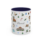 Munich Christmas Mug | Watercolor City Souvenir, Travel Gift (11oz/15oz)