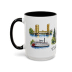 Sacramento Illustrated Travel Mug | City Souvenir Accent Coffee Mug | 11oz 15oz Ceramic Cup