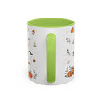Halloween Party Mug | Ghost Black Cat Candy Watercolor Gift | Accent Cup 11oz 15oz