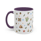 Santa Fe Christmas Mug | Watercolor City Souvenir | Ceramic Coffee Cup (11oz 15oz)