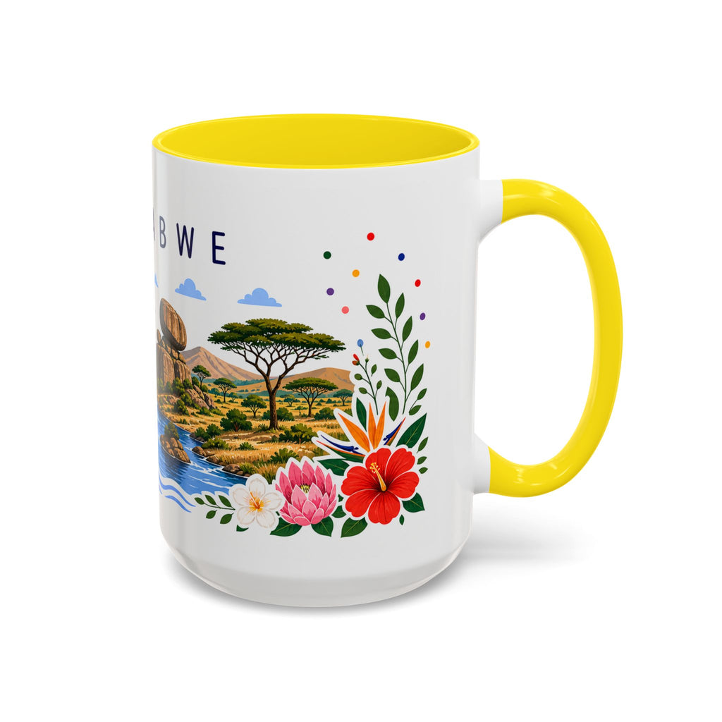 Zimbabwe Coffee Mug | Travel Souvenir Accent Mug | Place Gift Ceramic Cup 11oz 15oz