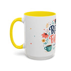 Retired And Fabulous Coffee Mug | Retirement Gift For Women Men | Accent Color Ceramic 11oz 15oz