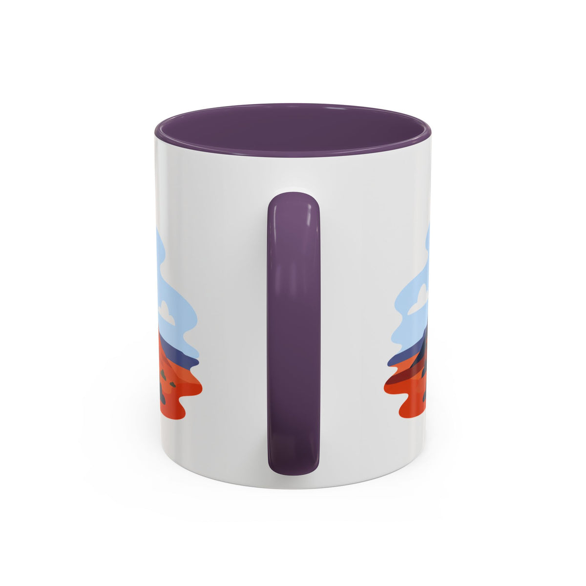 Monument Valley Coffee Mug | Travel Destination Souvenir Gift | Accent Color Ceramic 11oz 15oz