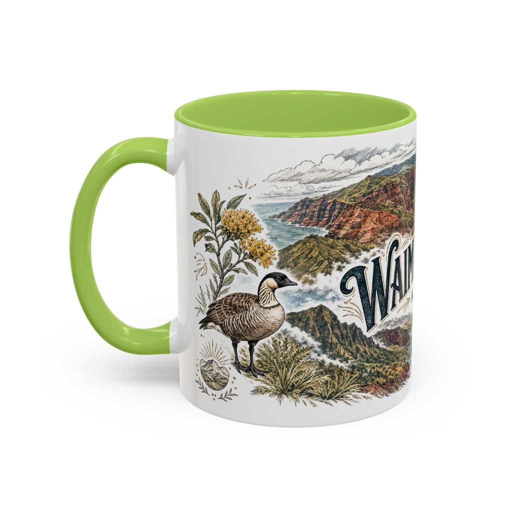 Waimea Canyon Mug, Kauai Travel Souvenir, Bucket List Gift, Accent Ceramic Coffee Mug 11oz 15oz