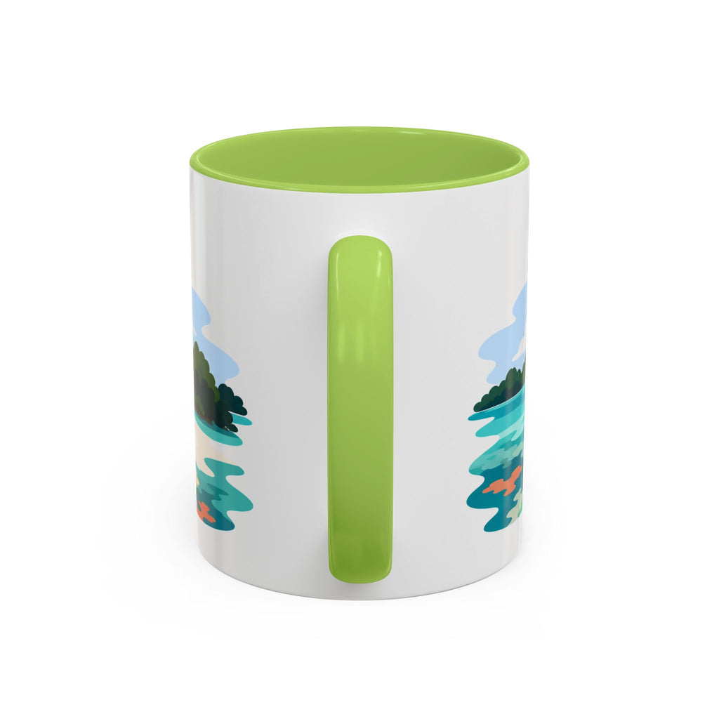 Biscayne National Park Coffee Mug | Solid Color Block Park Souvenir | 11oz 15oz Accent Mug