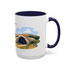 Wind Cave National Park Coffee Mug | Solid Color Block Park Souvenir | 11oz 15oz Accent Mug