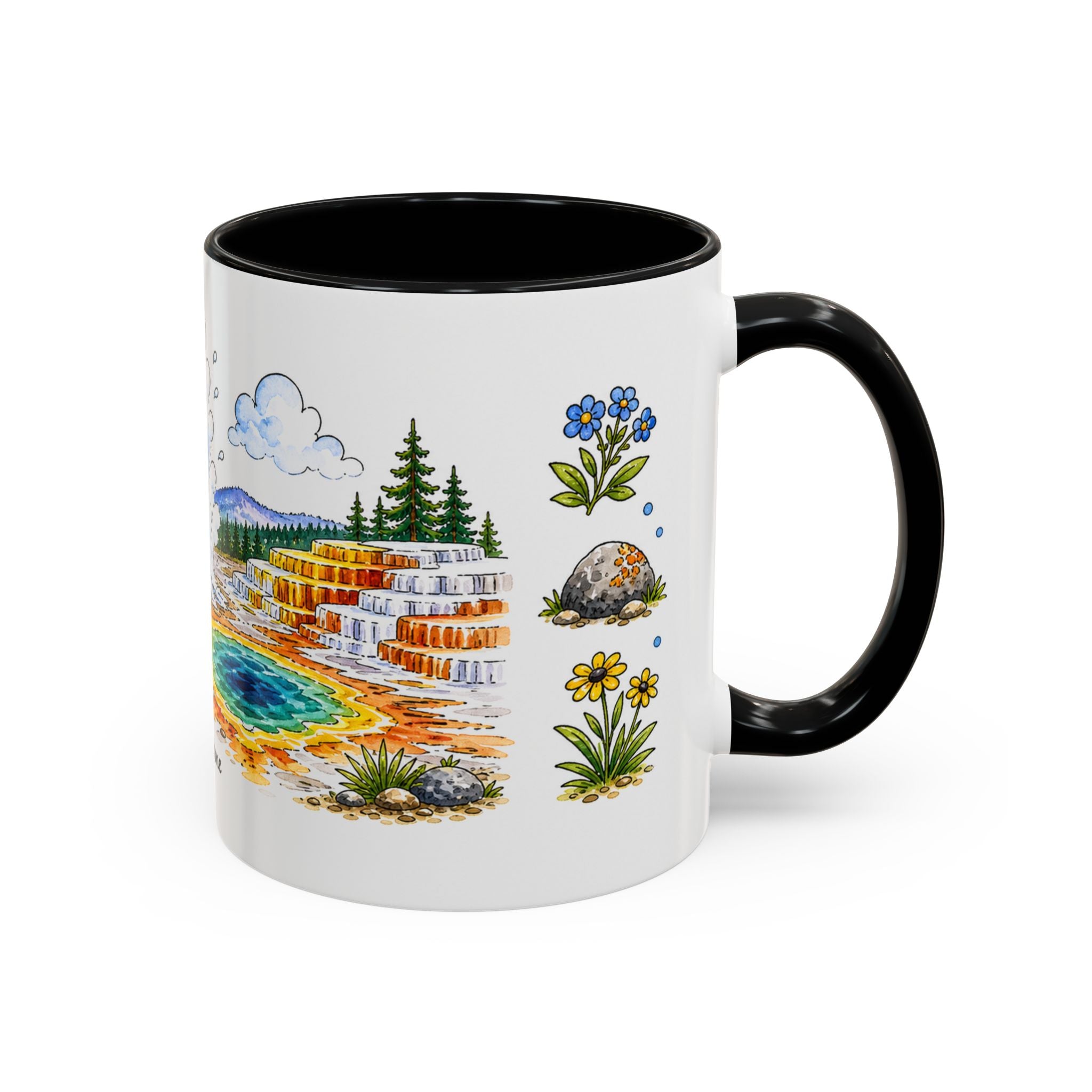 Yellowstone National Park Mug | US Travel Souvenir Accent Coffee Mug | 11oz 15oz Ceramic Cup