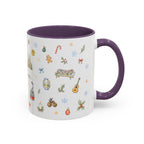 Barcelona Christmas Mug | Watercolor City Souvenir, Ceramic Coffee Cup (11oz/15oz)