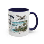 Virgin Islands National Park Coffee Mug | Caribbean Beach Snorkeling Reef Gift | Accent Color Ceramic 11oz 15oz