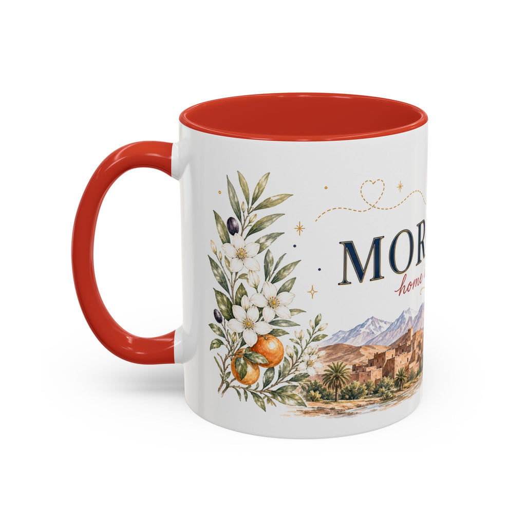 Morocco Home Country Mug | Moving Away Gift | Long Distance Friendship | 11 oz 15 oz Accent Mug