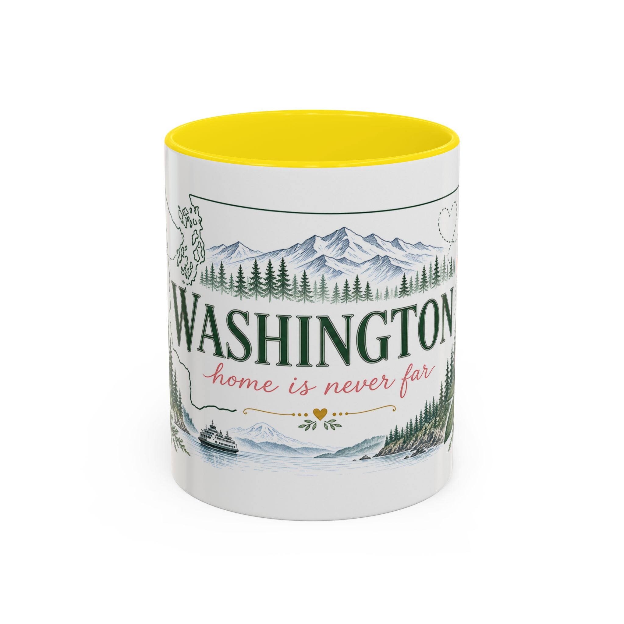 Washington State Map Mug | Moving Away, Homesick, Long Distance Friendship Gift