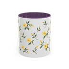 South Carolina Yellow Jessamine Mug, State Flower Floral Coffee Cup, 11oz Botanical Gift