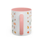 Thanksgiving Mug | Watercolor Autumn Harvest Gift | Pumpkin Leaf Accent Coffee Cup 11oz 15oz