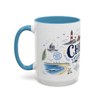 Chennai Coffee Mug | India Souvenir Travel Gift | Accent Color Ceramic 11oz 15oz