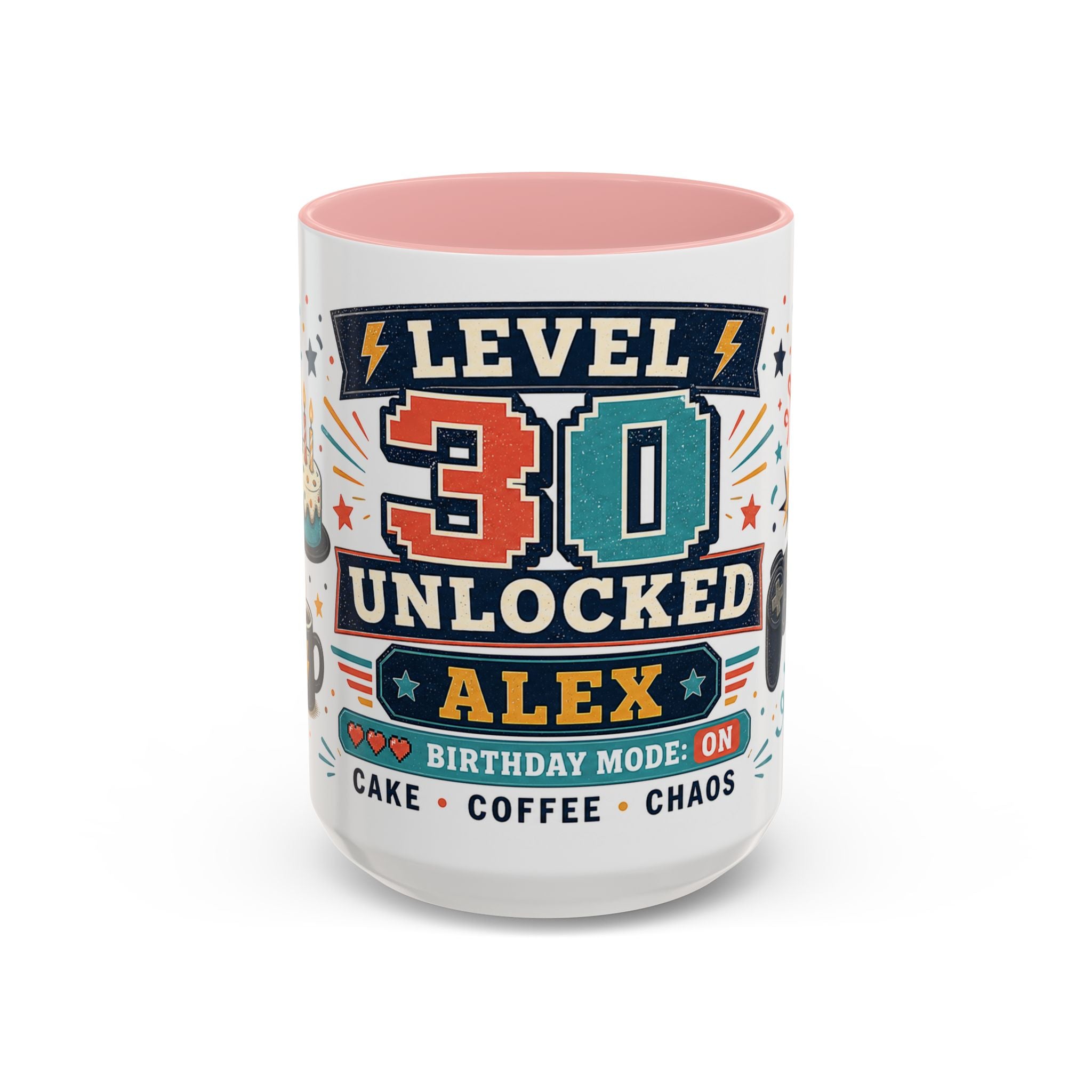 Custom Gamer Birthday Mug | Level Unlocked Name Age Coffee Cup