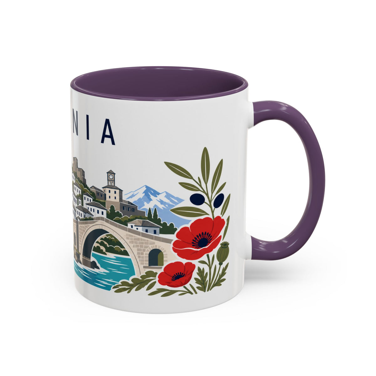 Albania Coffee Mug | Travel Souvenir Accent Mug | Country Gift Ceramic Cup 11oz 15oz
