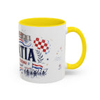 Croatia Soccer Coffee Mug | World Cup Fan Gift | Accent Color Ceramic 11oz 15oz Match Day Cup