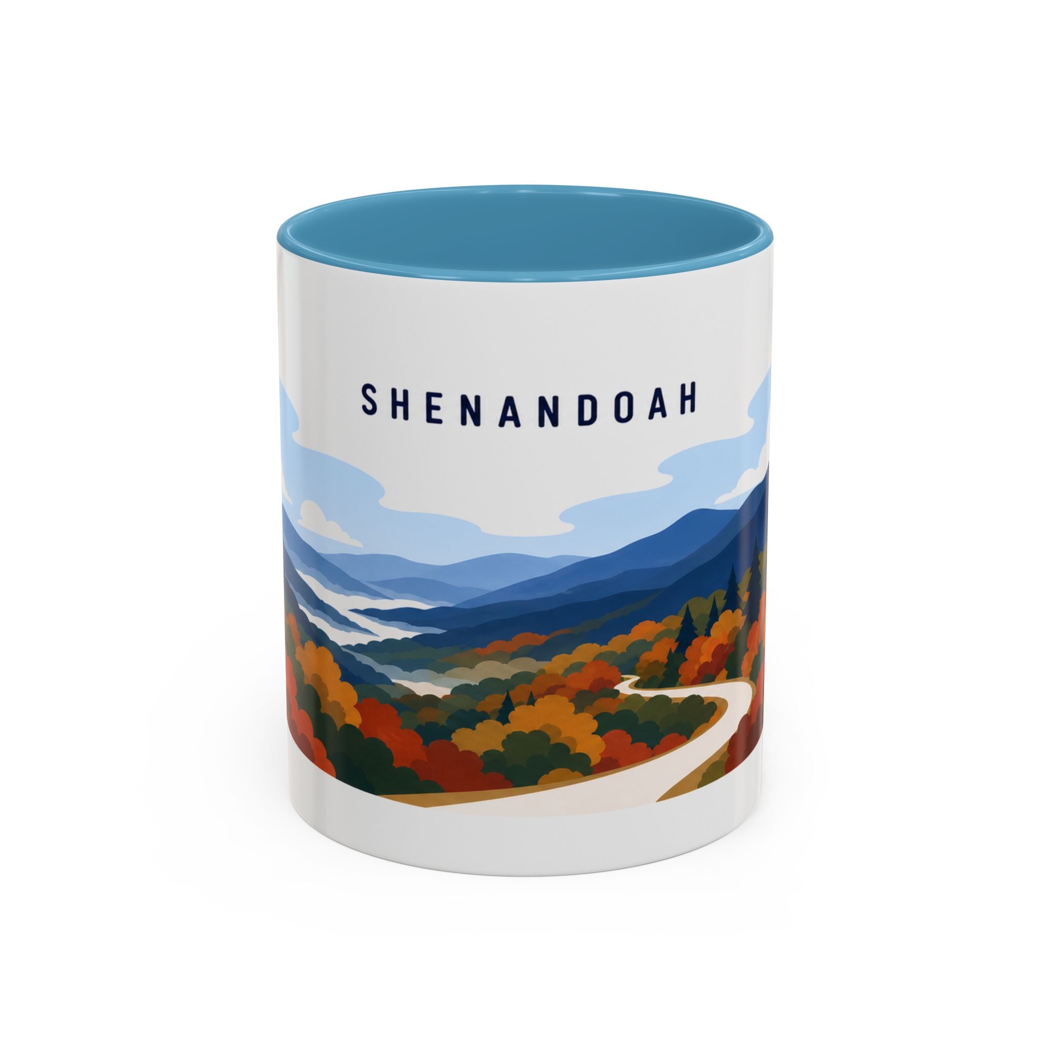 Shenandoah National Park Coffee Mug | Solid Color Block Park Souvenir | 11oz 15oz Accent Mug