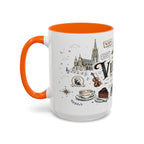 Vienna Coffee Mug | Austria Souvenir Travel Gift | Accent Color Ceramic 11oz 15oz