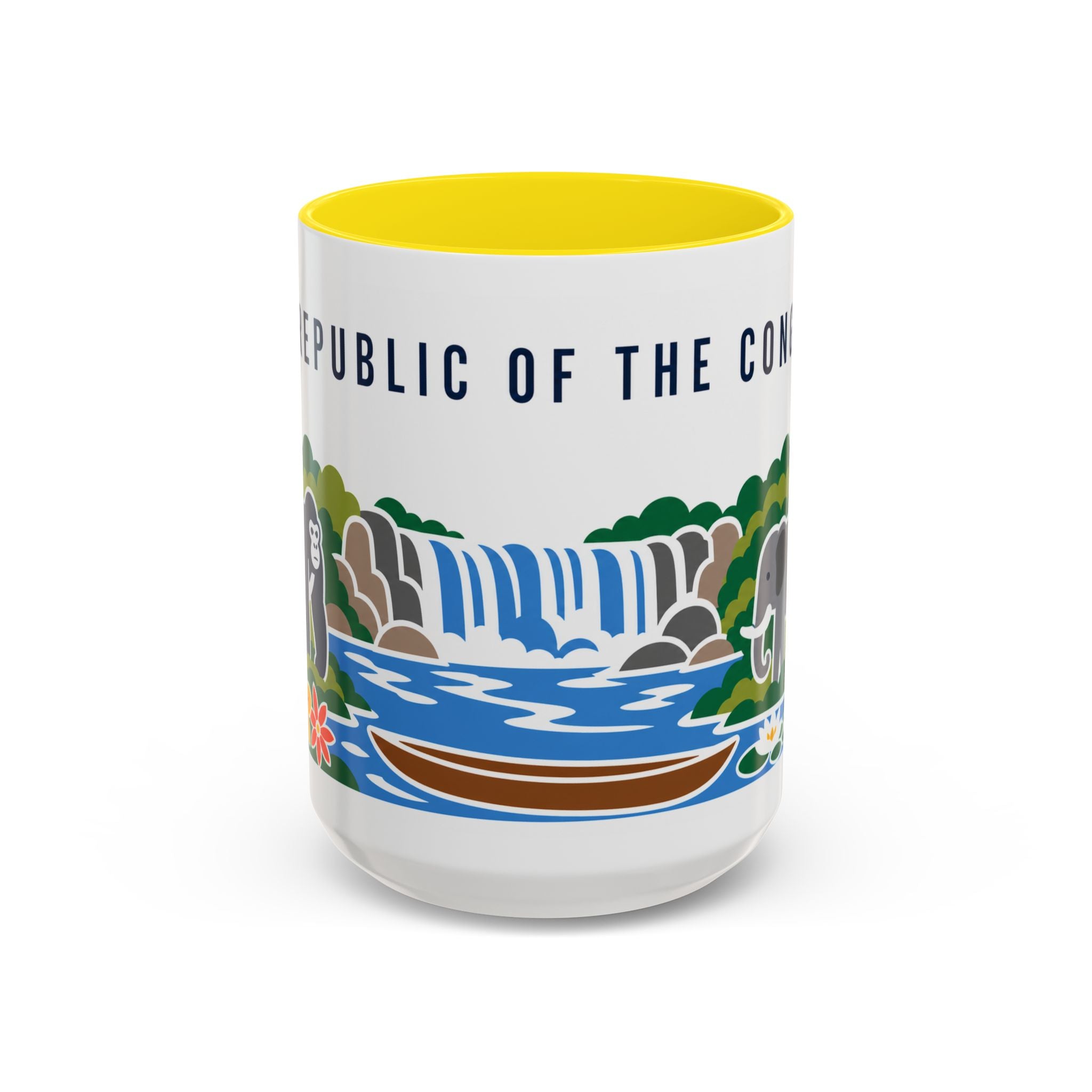 Republic of the Congo Coffee Mug | Travel Souvenir Accent Mug | Country Gift Ceramic Cup 11oz 15oz