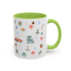 Miami Christmas Mug | Watercolor Art Deco City Souvenir (11oz/15oz)
