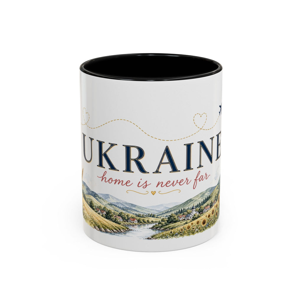 Ukraine Home Country Mug | Moving Away Gift | Long Distance Friendship | 11 oz 15 oz Accent Mug
