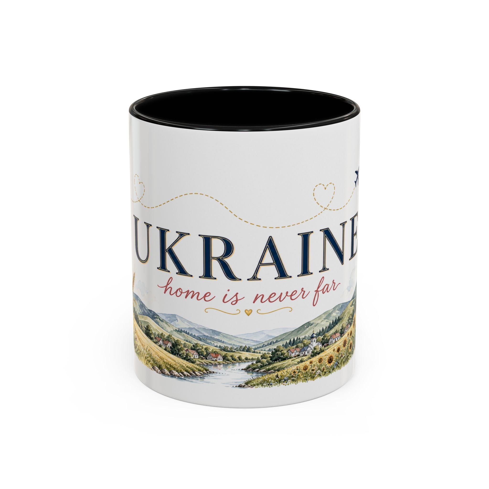 Ukraine Home Country Mug | Moving Away Gift | Long Distance Friendship | 11 oz 15 oz Accent Mug