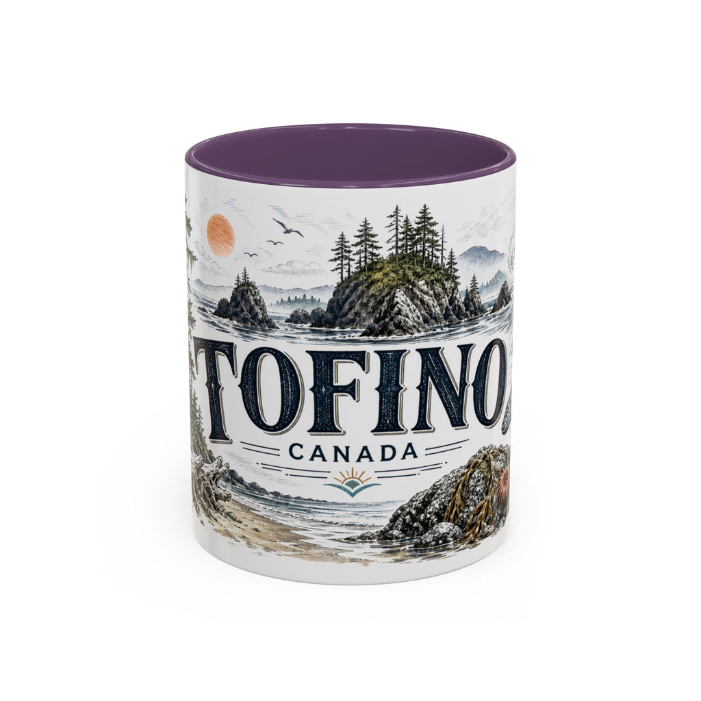 Tofino Mug, Canada Travel Souvenir, Bucket List Gift, Accent Ceramic Coffee Mug 11oz 15oz