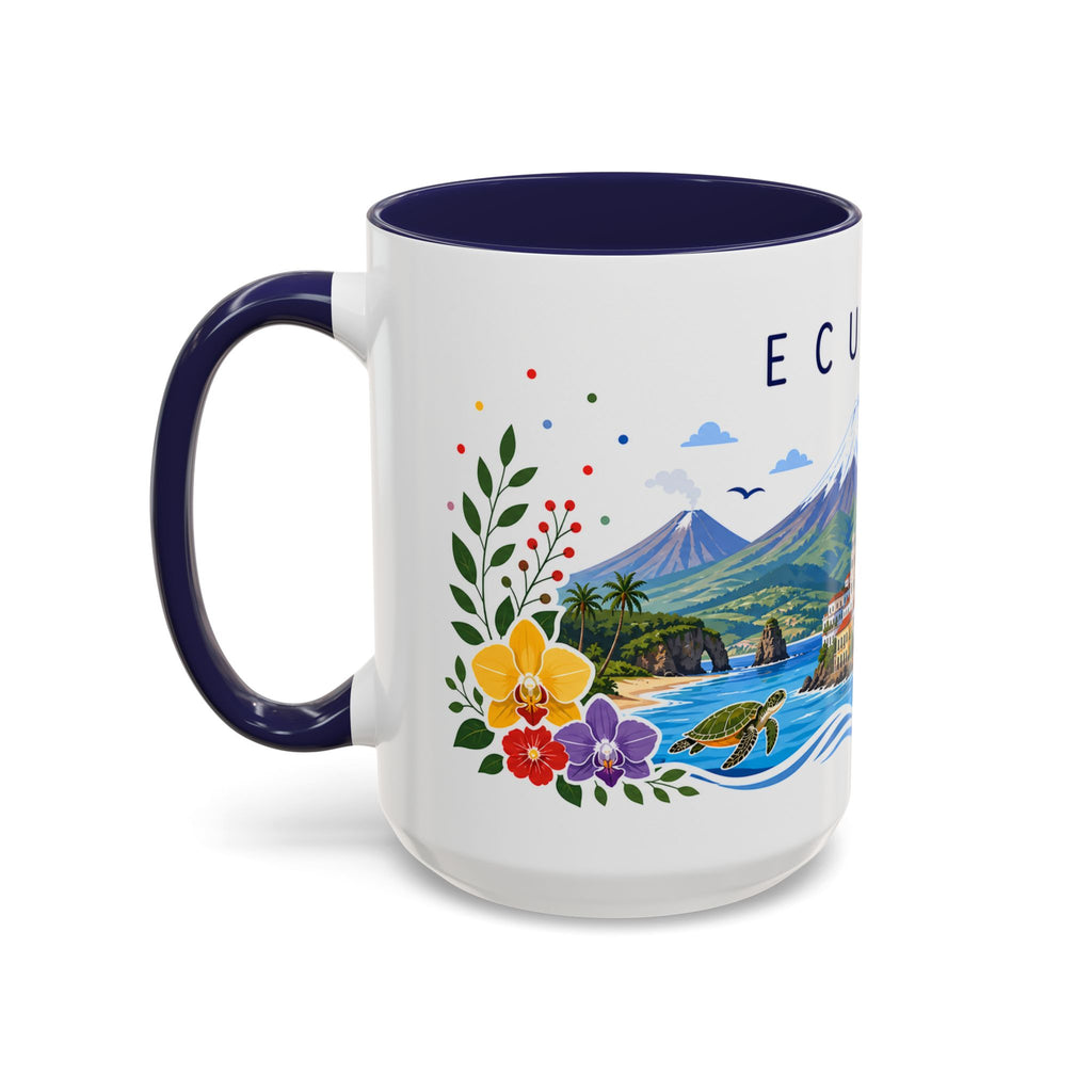Ecuador Coffee Mug | Travel Souvenir Accent Mug | Place Gift Ceramic Cup 11oz 15oz