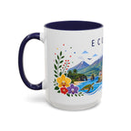 Ecuador Coffee Mug | Travel Souvenir Accent Mug | Place Gift Ceramic Cup 11oz 15oz