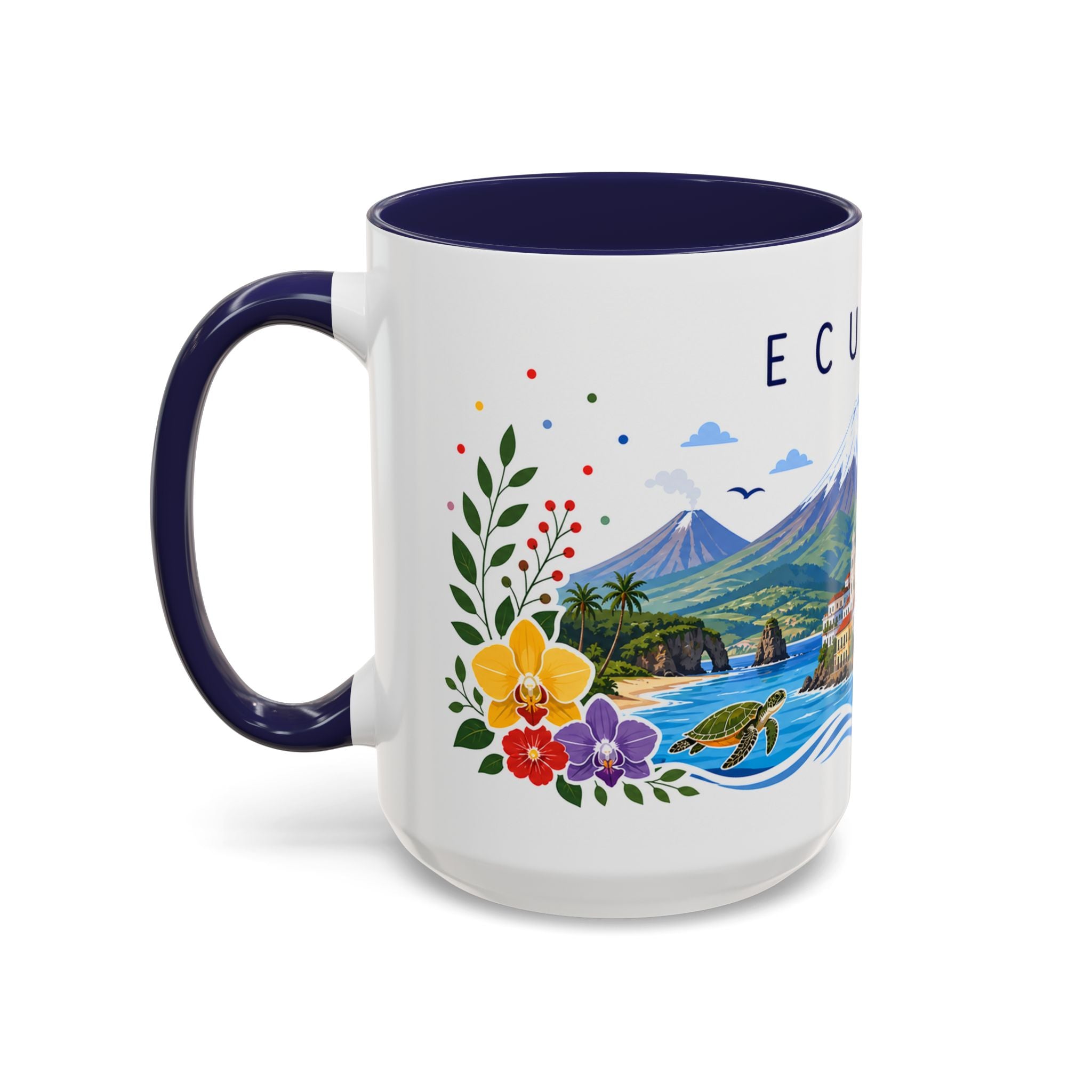 Ecuador Coffee Mug | Travel Souvenir Accent Mug | Place Gift Ceramic Cup 11oz 15oz