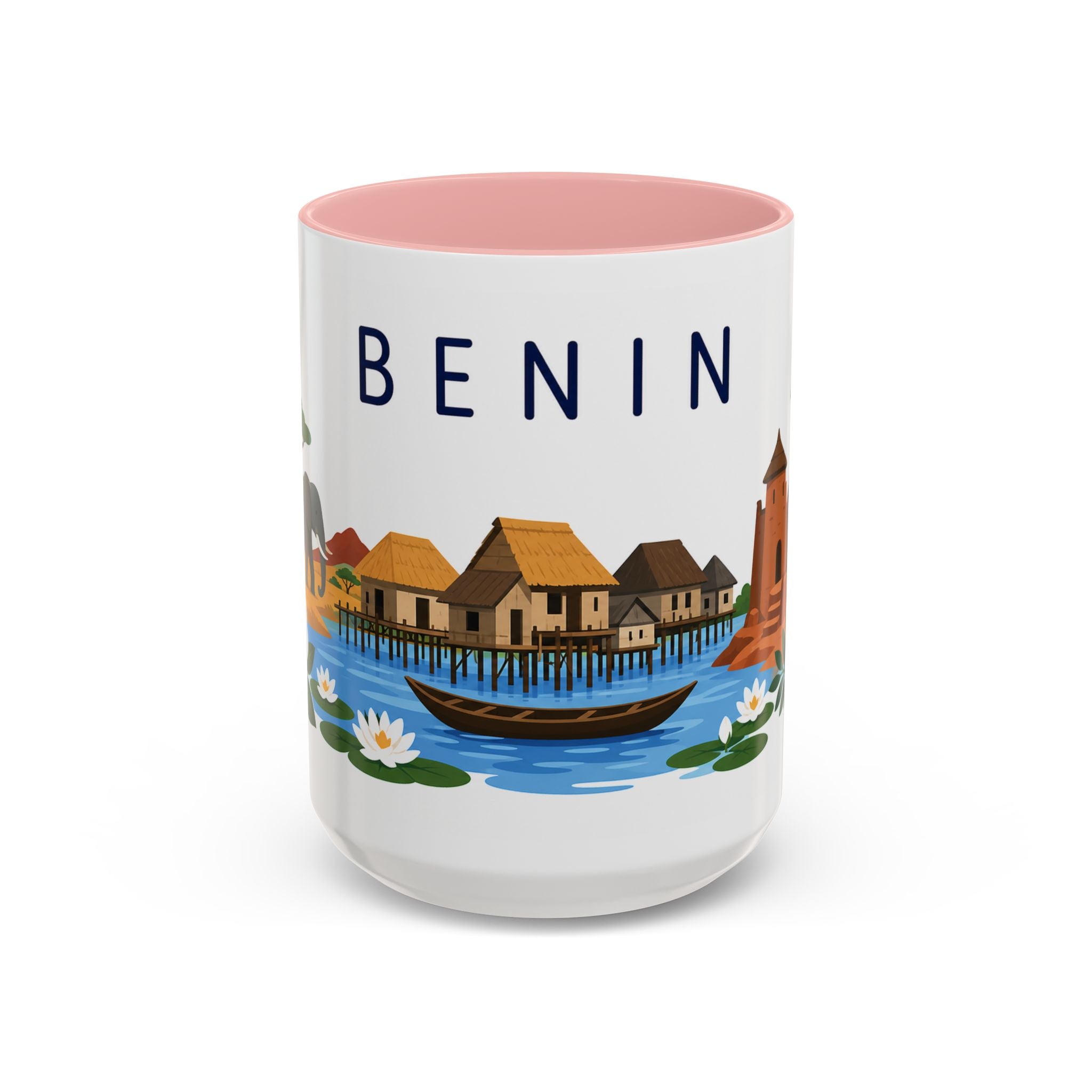 Benin Coffee Mug | Travel Souvenir Accent Mug | Country Gift Ceramic Cup 11oz 15oz