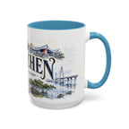 Shenzhen Coffee Mug | China Travel Souvenir | Vintage Illustrated City Gift | 11 oz 15 oz Accent Mug