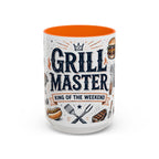 Grill Master Coffee Mug | Father's Day Gift for Dad | Accent Color Ceramic 11oz 15oz
