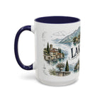 Lake Como Mug, Italy Travel Souvenir, Bucket List Gift, Accent Ceramic Coffee Mug 11oz 15oz