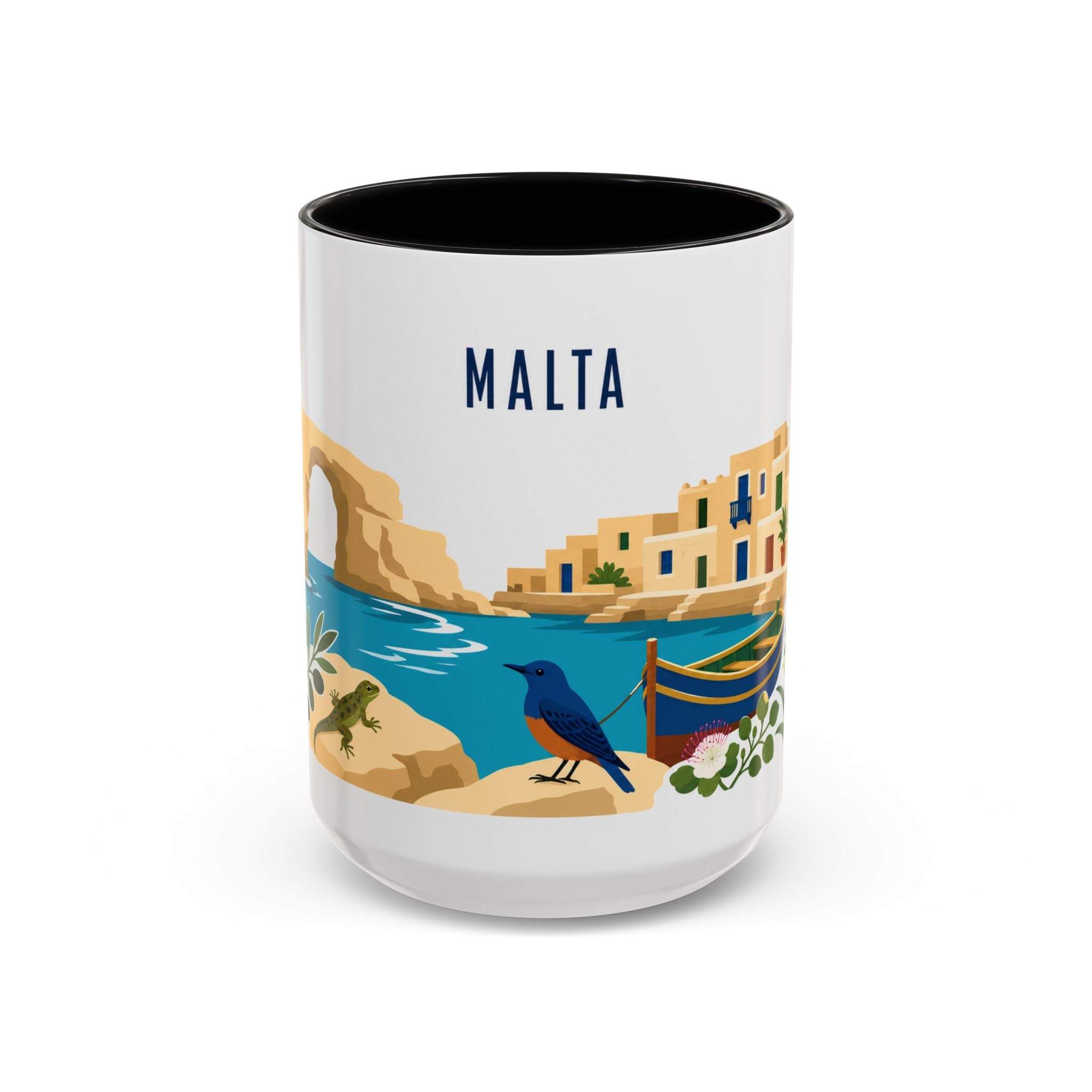 Malta Coffee Mug | Travel Souvenir Accent Mug | Country Gift Ceramic Cup 11oz 15oz