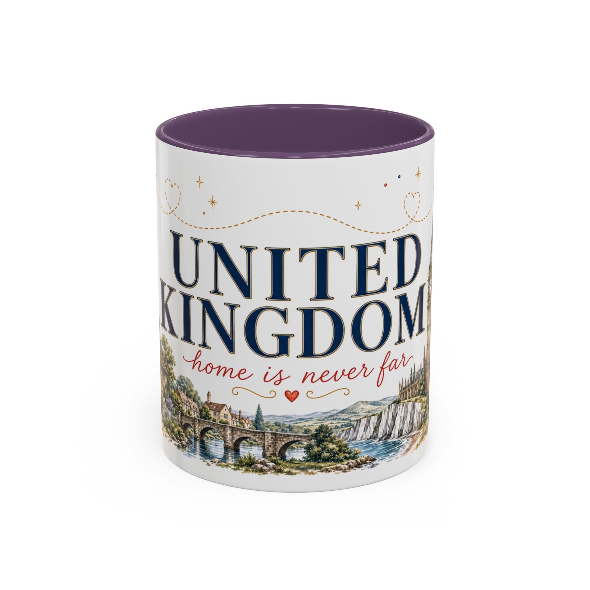 United Kingdom Home Country Mug | Moving Away Gift | Long Distance Friendship | 11 oz 15 oz Accent Mug
