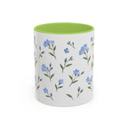 Alaska Forget-me-not Mug, State Flower Floral Coffee Cup, 11oz Botanical Gift