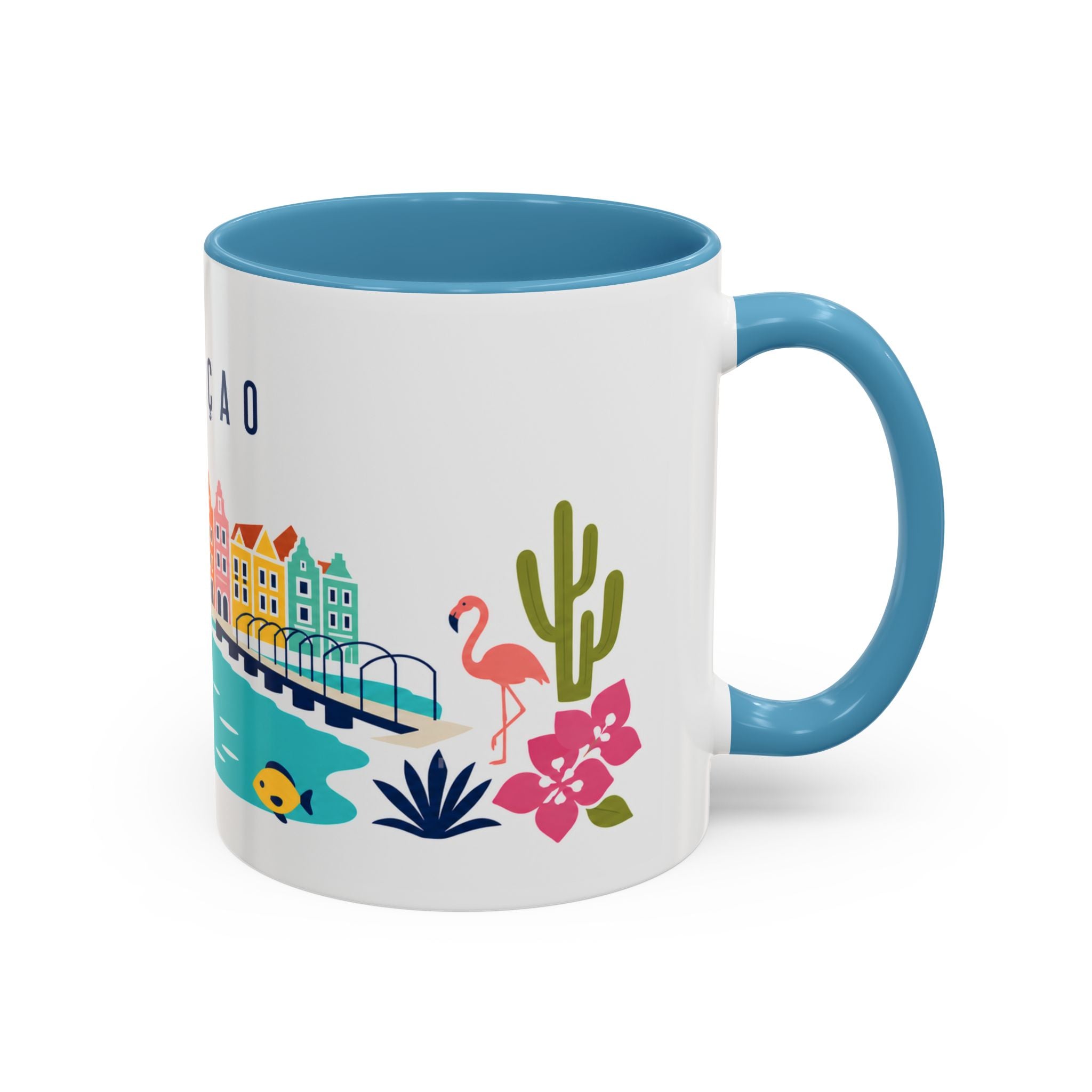 Curaçao Coffee Mug | Travel Souvenir Accent Mug | Country Gift Ceramic Cup 11oz 15oz