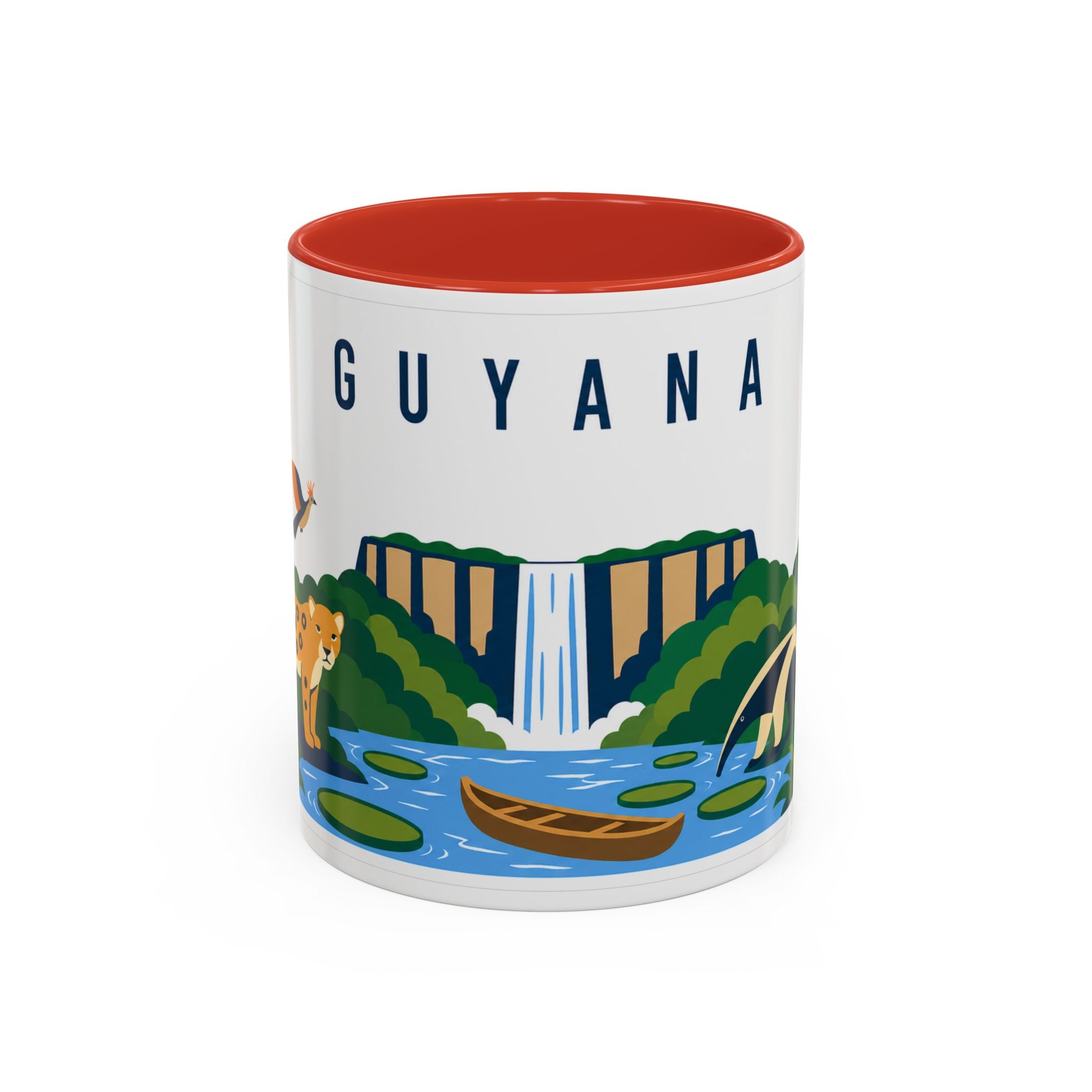 Guyana Coffee Mug | Travel Souvenir Accent Mug | Country Gift Ceramic Cup 11oz 15oz