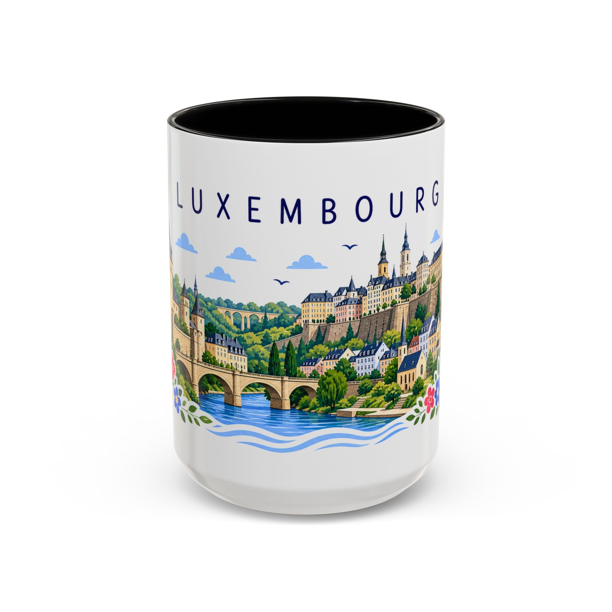 Luxembourg Coffee Mug | Travel Souvenir Accent Mug | Place Gift Ceramic Cup 11oz 15oz