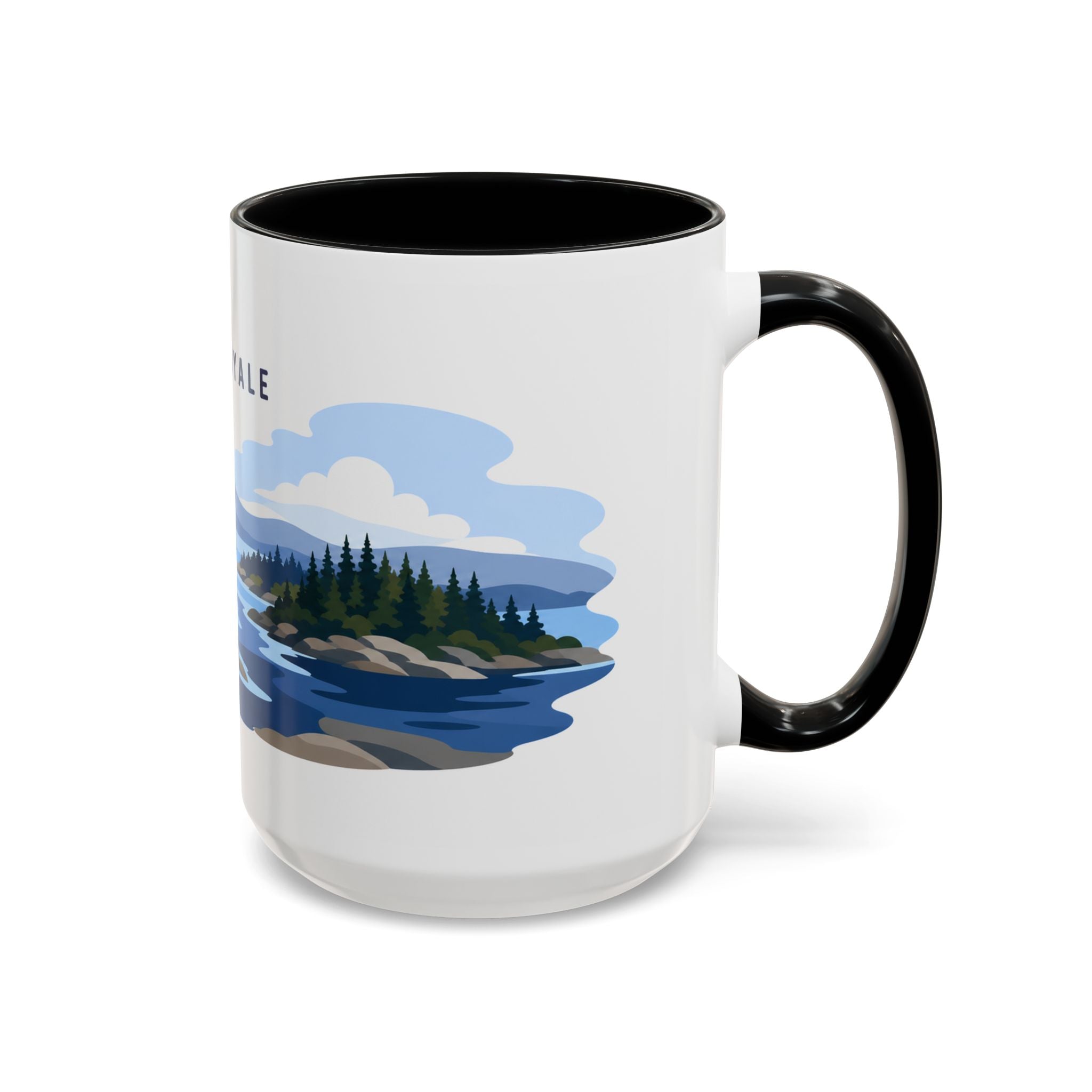 Isle Royale National Park Coffee Mug | Solid Color Block Park Souvenir | 11oz 15oz Accent Mug
