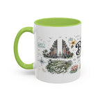Bali Coffee Mug | Indonesia Souvenir Travel Gift | Accent Color Ceramic 11oz 15oz
