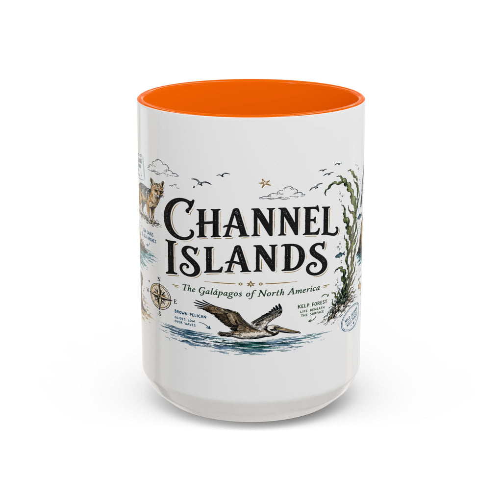 Channel Islands National Park Coffee Mug | California Island Wildlife Marine Gift | Accent Color Ceramic 11oz 15oz