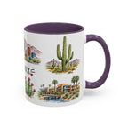 Phoenix Illustrated Travel Mug | City Souvenir Accent Coffee Mug | 11oz 15oz Ceramic Cup