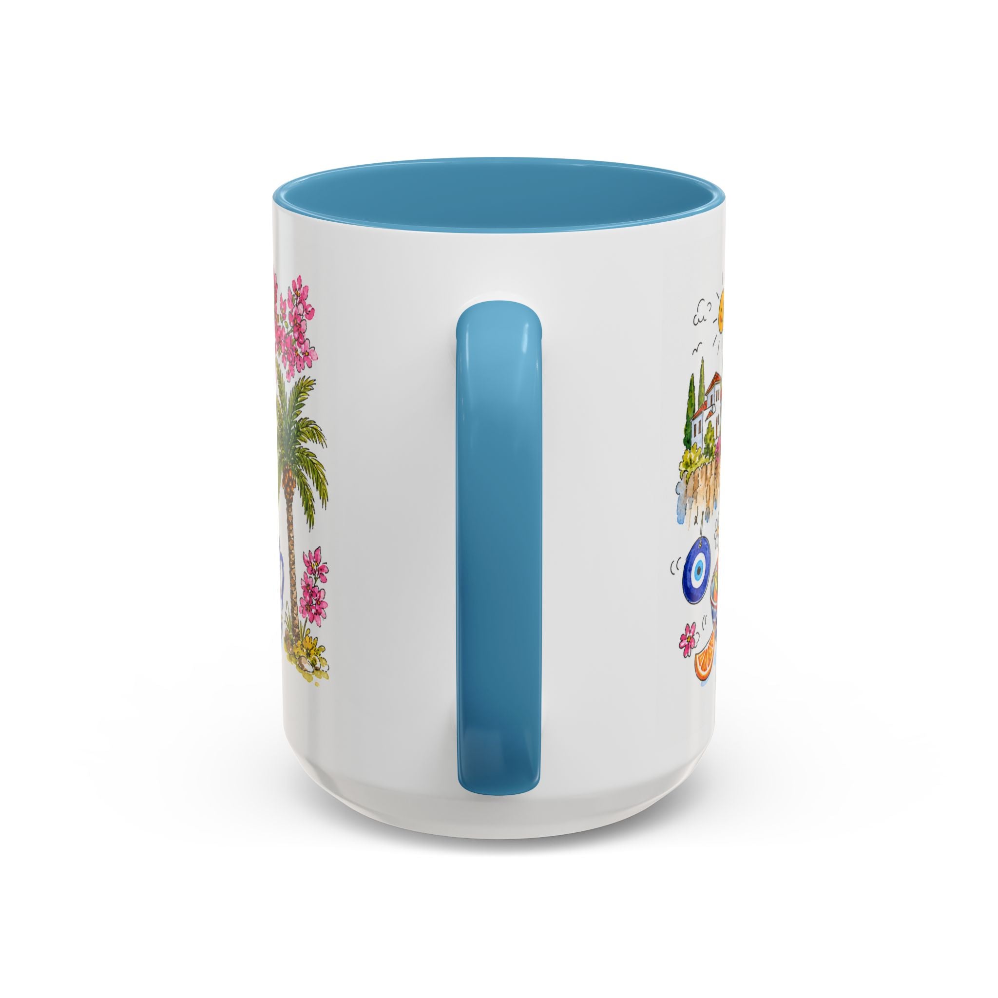 Antalya Travel Mug | European City Souvenir Accent Coffee Mug | 11oz 15oz Ceramic Cup