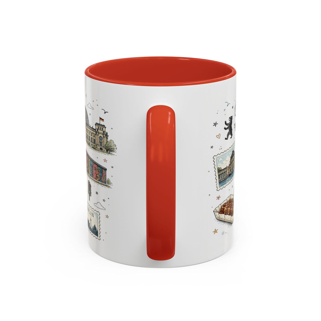 Berlin Coffee Mug | Germany Souvenir Travel Gift | Accent Color Ceramic 11oz 15oz